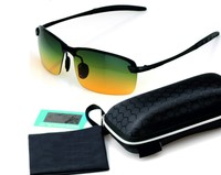 Herren Auto Moto Fahrer Angeln Sonnen Brille Tag Nacht HD polarisiert Anti-Blend