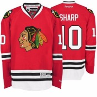 NHL Eishockey Premier Trikot/Jersey CHICAGO BLACKHAWKS Patrick Sharp #10 rot
