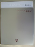 Prospekt Porsche 911 G Carrera 3,2 G50 m. Cabriolet Targa Turbo 3,3 Modelle 1988