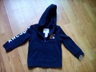 NWT INFANT BOYS 24MONTHS OSHKOSH NAVY BLUE HOODED ZIPDOWN JACKET