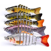 Wobbler Set Kunstköder Fisch Angel Köder Spinner Blinker Raubfischen 10cm