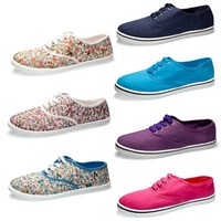 Damen Schuhe Damenschuhe Sportschuhe Leinenschuhe Sneaker Turnschuhe Schnürer 