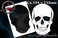 Airbrush Schablone für Schädel - Totenkopf - Skull