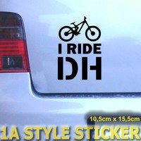 I RIDE DH  I FAHRE DOWNHILL DOWNHILLER STICKER DEACL fr felgen Gabel fox 40 DH  