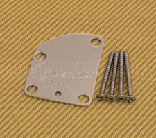 005-9209-000 Fender USA Offset Chrome Neck Plate for Deluxe Strat w/Screws