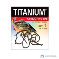 ROBINSON TITANIUM CHINU 115BN / KARPFENHAKEN MIT ÖHR ANGELHAKEN LOSE CARP HOOKS