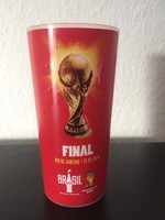 WM FINALE FINAL 2014 DEUTSCHLAND - ARGENTINIEN BIERBECHER BECHER CUP Coca Cola