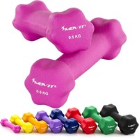 MOVIT® 2er Set Neoprenhanteln Gewichte Hantelset Fitness Aerobic Kurzhanteln