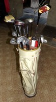 Golfausrüstung, Golfschläger und Golfsack