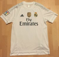 ADIDAS REAL MADRID HOME TRIKOT 4 SERGIO RAMOS GRÖßE L WINNERS PATCH + LFP PATCH