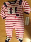 Buster Brown Baby Girls "LOVE" Sleeper NWT,Size 6-9 months