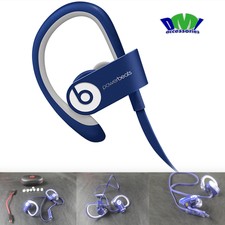 New Beats by Dre PowerBeats 2 Wireless Headphones Bluetooth In-Ear Blue - hs