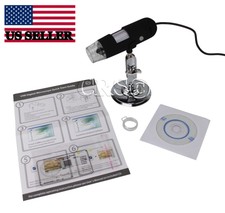 10X - 200X Plug in Computer Usb Led Digital Microscope Camera Magnifier Coin Gem