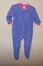 new purple pink flower Gerber baby footed blanket sleeper 18M fleece sleep wear 