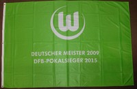 VfL Wolfsburg Flagge Fahne Offizielles Produkt Wetterfest 120x180 cm Ösen