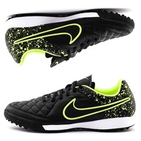 Nike Tiempo Genio Leather TF Multinocken Herren Fußballschuhe Nocken schwarz