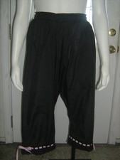 Handmade Black Cotton Civil War - step-ins for under dress