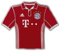 FC BAYERN MÜNCHEN Pin Anstecker Home Trikot 2016/17 Deutscher Meister 20386