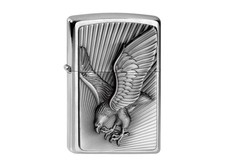ZIPPO "EAGLE 2013" EMBLEM BRUSHED CHROME LIGHTER / 2003979 ** NEW in BOX **