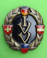 Große alte Brosche  IVV Internationaler Volkssport Verband Wandern Laufen u.ä