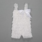 Newborn Infant Baby Girl Lace Jumpsuit Romper Outfit Playsuit 0-6M White Gift