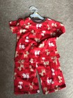 NWT Child of Mine Carter's pajamas red dog bark 2 piece pull over 3T
