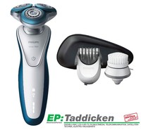 PHILIPS S 7520 /50 Nass- und Trockenrasierer Serie 7000 Rasierer Gesichtsbürste