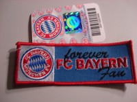 Aufnäher/Aufbügler FC Bayern München "Forever FC Bayern Fan" Fussball Fanartikel
