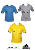Adidas REFEREE 12 JSY Schiedsrichter Trikot Kurzarm Hellblau S und  XL X19638