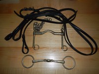 HS Sprenger Reitkandarre, Kandare Gebiss, Zügel, Backenstück, teils NEU