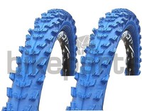 2 Stück Fahrradreifen Kenda 24" MTB Reifen 24x1,95 (50-507) blau