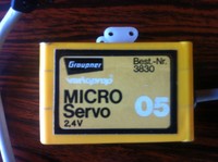 Graupner Best.-Nr. 3830 varioprop Servo 2,4 V Rudermaschine sehr guter Zust 