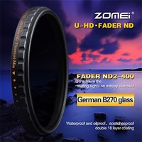 77mm Ultradünnen HD 18 Mehrfachbeschichteter SCHOTT Glas Fader Vario ND Filter