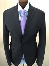 BALTHAZAR Sartoria Partenopea SLIM FIT NAVY BLUE SUIT 40 REGULAR 40R