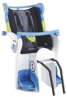 KETTLER Kindersitz Flipper Fahrradsitz Fahrradkindersitz weiß blau grün