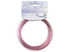 Dazzle It Aluminum Wire 18 ga. 30 ft. Round Rose