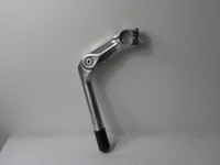 Fahrrad Vorbau Winkelverstellb Schaft: 22,2 SILBER Alu Auslage 100 mm Nr. 02214