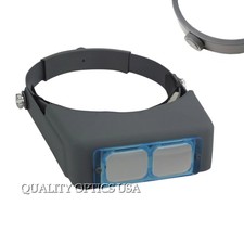 New 2X 10" Distance Optical Glass Lens Headband Head Visor Magnifier Binocular
