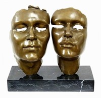 Erstklassige MODERN ART Bronze COMPLICITY signiert GUIA