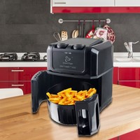 1500 Watt Heißluft Fritteuse 80% weniger Fett Air Smart Fryer Rutschfest Timer