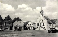 Ak Lingen im Emsland in Niedersachsen, Markt mit Rathaus, Stadt Sc... - 1323529