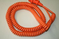 Spiralleitung,Wendelleitung PUR /PVC,3x1mm²; 2,5m, W3010SO, Geräteanschluss,weiß
