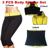 Hot Shapers Neopren Sport Schwitzhose Diät Hose Fitness Gürtel Sport BH Push up