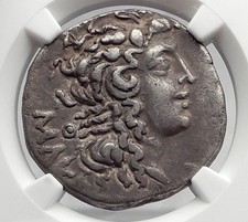 ALEXANDER the GREAT Silver Tetradrachm of Roman Macedonia Greek Coin NGC i60199