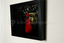 Strawberry Iii - 8x10 picture - inside shadowbox, ready to hang