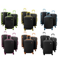 Koffer Santorin Schwarz Hartschale Trolley Case Carbon Polycarbonat ABS Bowatex