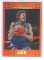 DAVID LEE, Knicks 07-08 Topps Chrome ORANGE REFRACTOR #/199