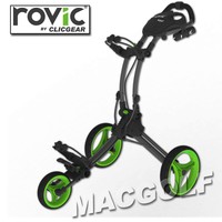 Orig. Clicgear Golf Trolley Rovic RV1C in Charcoal black / lime Ausführung.