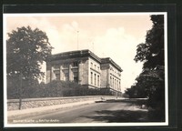 alte AK Weimar, Straßenpartie am Goethe & Schiller Archiv 