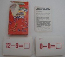 Subtraction Flash Cards in Box Math Creative Child Games Playmore Learning